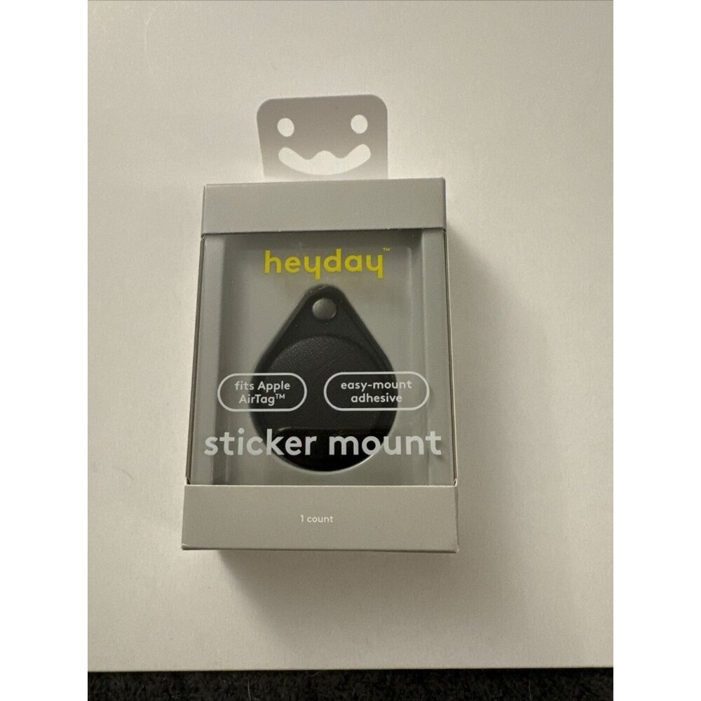 Heyday Sticker Mount Fits Apple AirTag Black J37